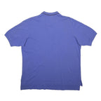POLO RALPH LAUREN Mens Blue Short Sleeve Polo Shirt XL Cotton Blend Classic Fit