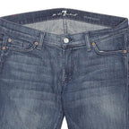 7 FOR ALL MANKIND Womens Denim Blue Casual Shorts L W33 Cut-Off Style