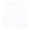 U.S. POLO ASSN Womens White Shirt M Cotton Blend Classic Button Down Shirt