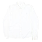 U.S. POLO ASSN Womens White Shirt M Cotton Blend Classic Button Down Shirt