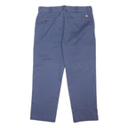 DICKIES Mens Polyester Blend Navy Regular Straight Trousers W40 L29 Workwear