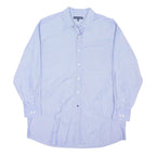 TOMMY HILFIGER Mens Blue & White Striped Shirt XL Classic Button Down Office