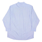 TOMMY HILFIGER Mens Blue & White Striped Shirt XL Classic Button Down Office