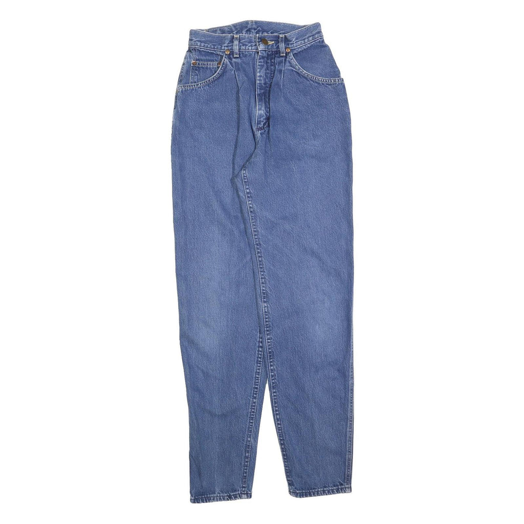 LEE Womens Blue Regular Fit Straight Denim Jeans W24 L32 Classic Zip Cotton