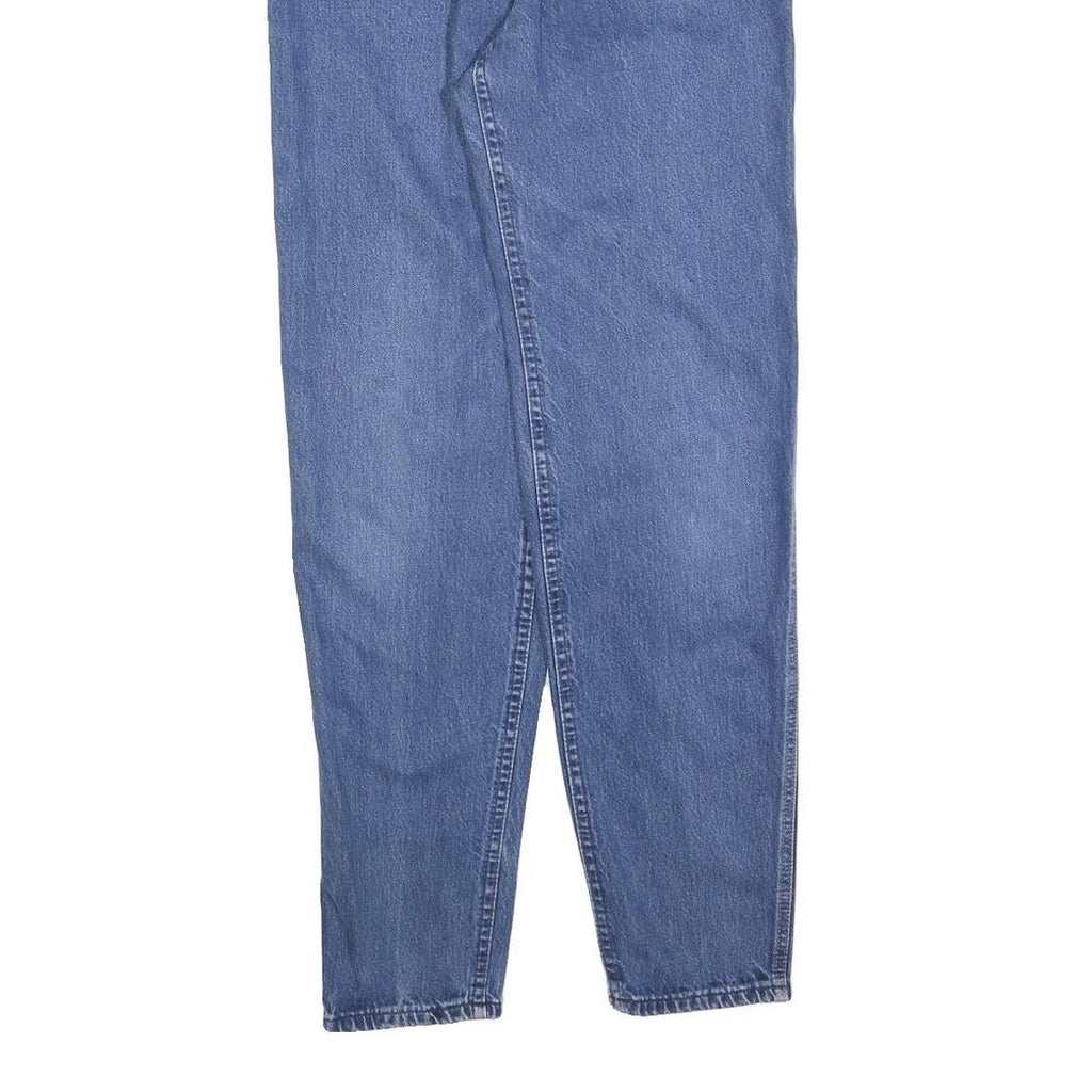 LEE Womens Blue Regular Fit Straight Denim Jeans W24 L32 Classic Zip Cotton