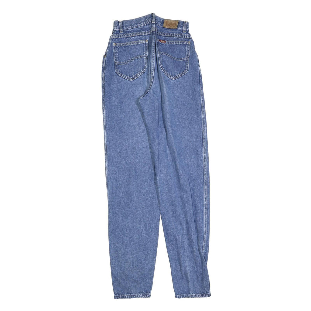LEE Womens Blue Regular Fit Straight Denim Jeans W24 L32 Classic Zip Cotton
