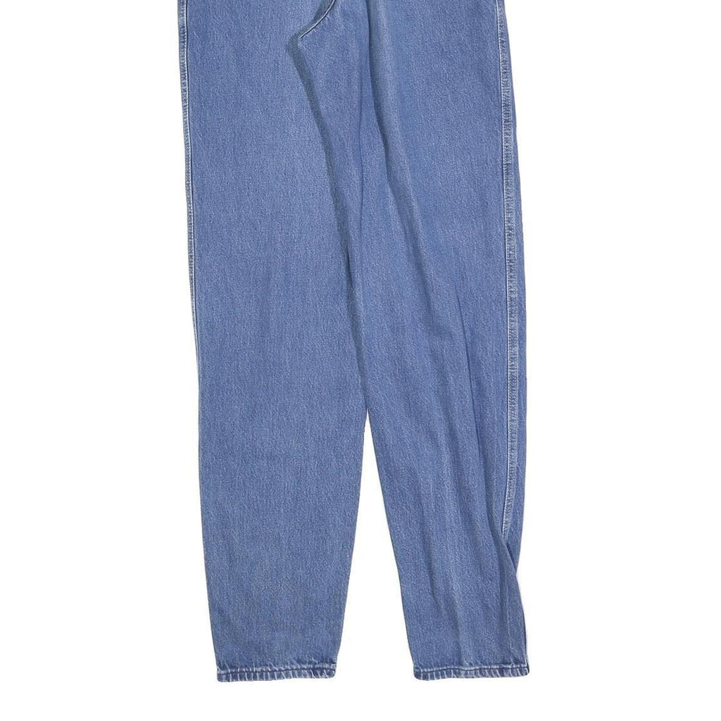 LEE Womens Blue Regular Fit Straight Denim Jeans W24 L32 Classic Zip Cotton