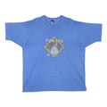 LG Mens Blue Graphic T-Shirt L Short Sleeve Crew Neck Cotton Blend