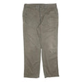 CARHARTT Mens Cotton Blend Beige Regular Straight Trousers W40 L34 Workwear Zip
