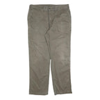 CARHARTT Mens Cotton Blend Beige Regular Straight Trousers W40 L34 Workwear Zip