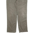 CARHARTT Mens Cotton Blend Beige Regular Straight Trousers W40 L34 Workwear Zip