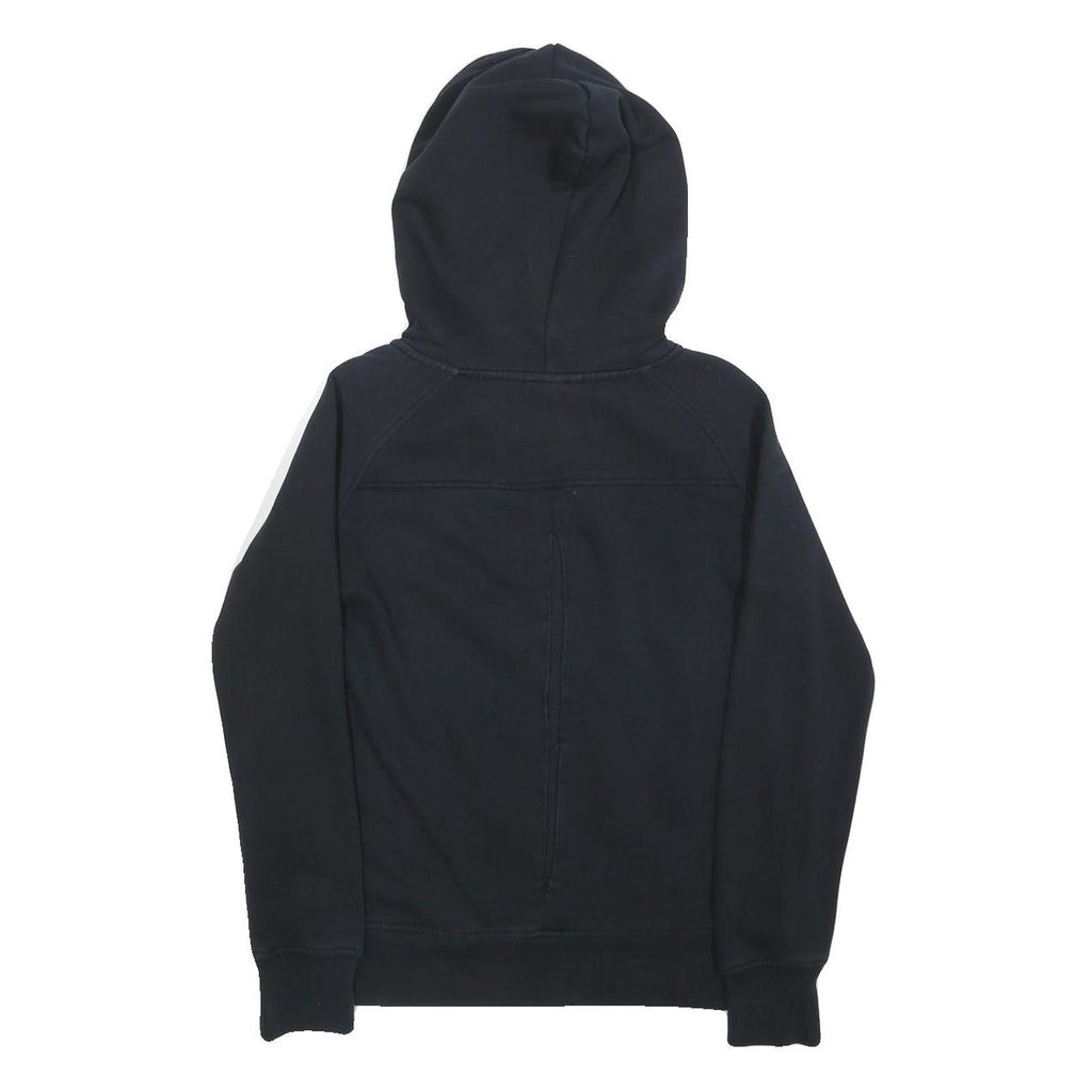 PUMA Womens Black Zip Hoodie M Cotton Blend Casual Lightweight Sweatshirt