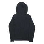 PUMA Womens Black Zip Hoodie M Cotton Blend Casual Lightweight Sweatshirt