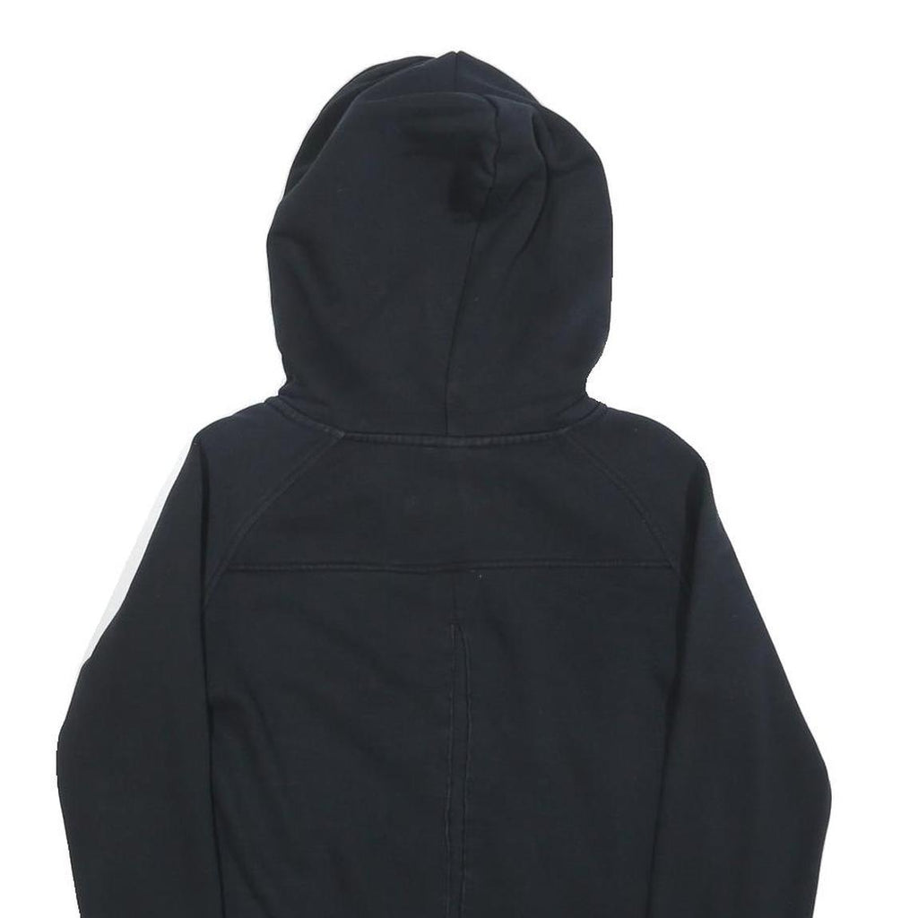 PUMA Womens Black Zip Hoodie M Cotton Blend Casual Lightweight Sweatshirt