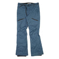 Mens Regular Fit Blue Polyester Blend Zip Trousers W34 L34 Casual Wear