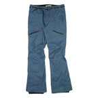 Mens Regular Fit Blue Polyester Blend Zip Trousers W34 L34 Casual Wear