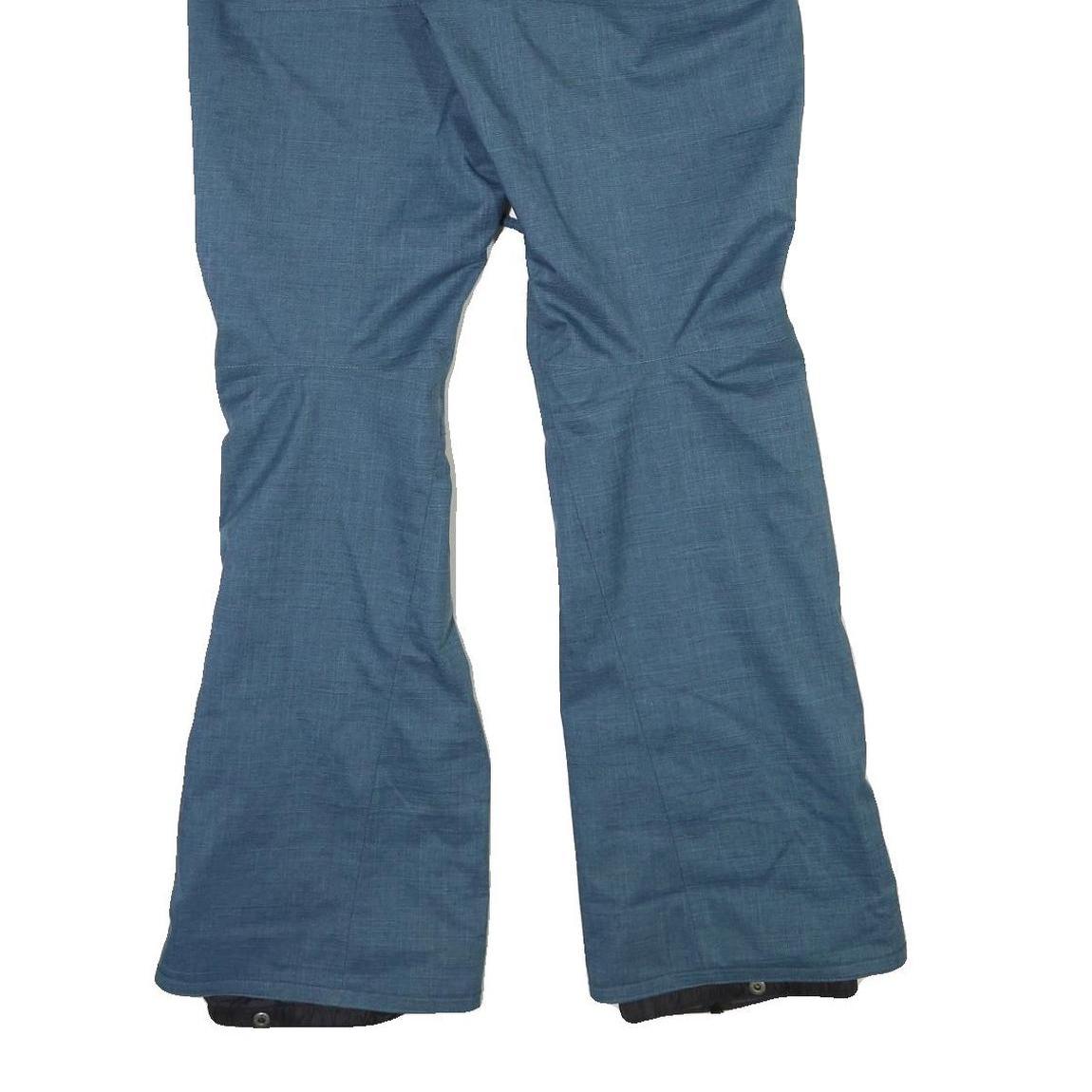 Mens Regular Fit Blue Polyester Blend Zip Trousers W34 L34 Casual Wear