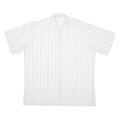 Mens Shirt White Striped 2XL