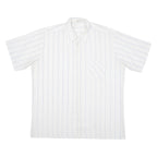 Mens Shirt White Striped 2XL