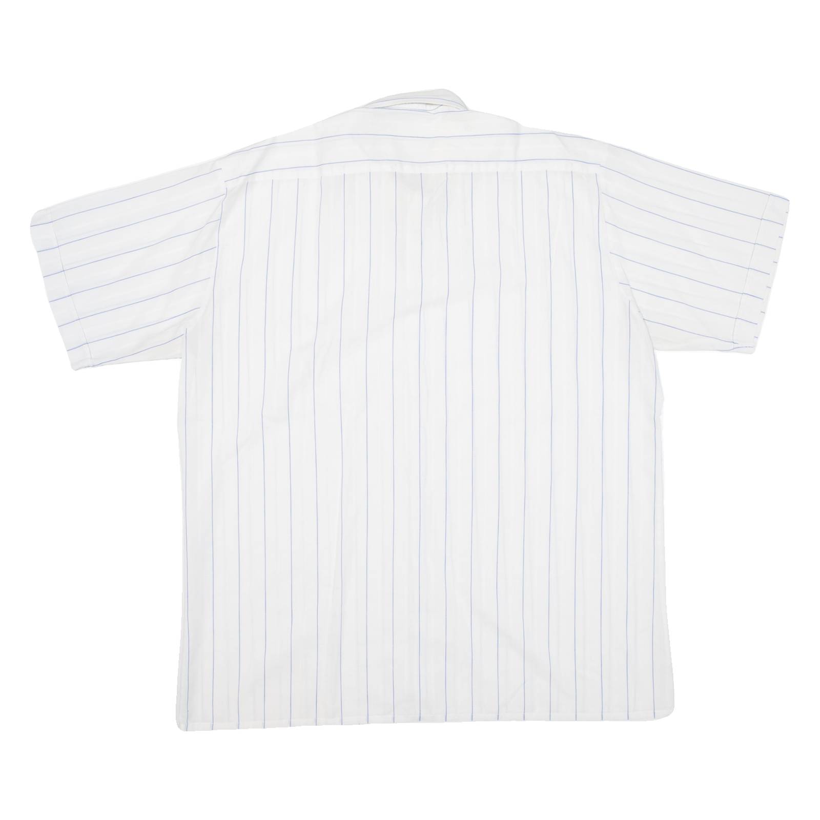 Mens Shirt White Striped 2XL