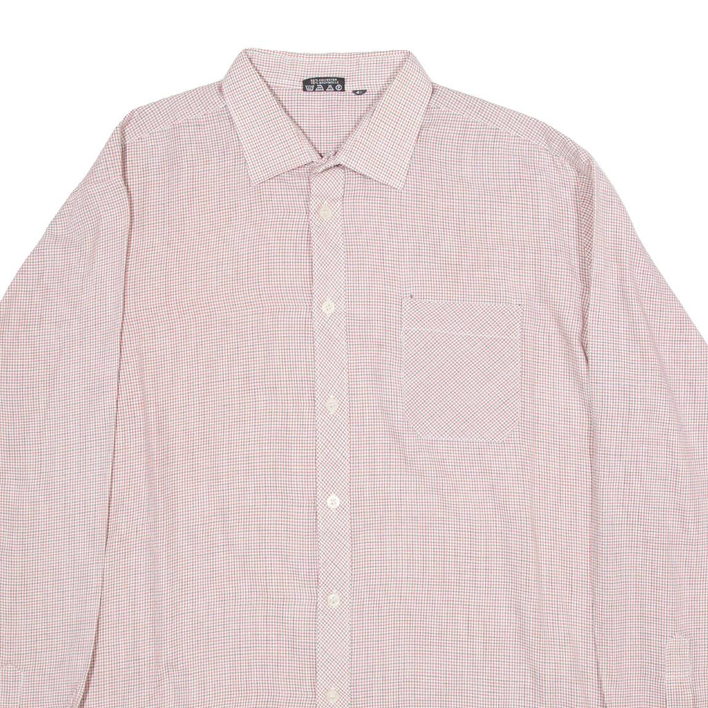 SPORTHEMD Mens Shirt Red Check Long Sleeve XL