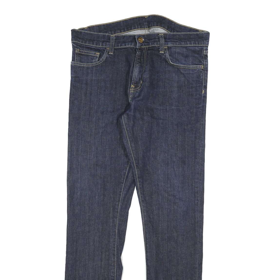 CARHARTT Womens Slim Blue Denim Jeans W32 L30 Classic Zip Closure