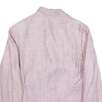BOGNER Womens Pink Linen Jacket XL Woven Button Closure Classic Fit Lightweight
