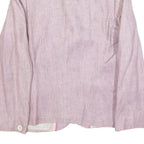BOGNER Womens Pink Linen Jacket XL Woven Button Closure Classic Fit Lightweight