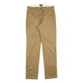 LEVI'S Mens Cotton Blend Beige Slim Straight Trousers W28 L30 Classic Zip