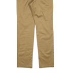 LEVI'S Mens Cotton Blend Beige Slim Straight Trousers W28 L30 Classic Zip
