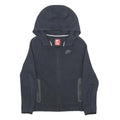 NIKE Boys Black Hoodie Full Zip L Cotton Blend Casual Sports Sweatshirt