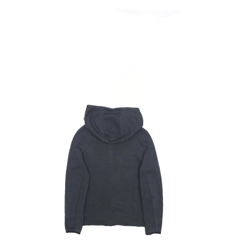 NIKE Boys Black Hoodie Full Zip L Cotton Blend Casual Sports Sweatshirt