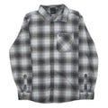 JACK WOLFSKIN Mens Grey & White Check Shirt S Casual Classic Cotton Blend
