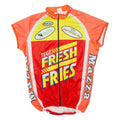 TEKER Mazza Cycles Full Zip Cycling Mens Jersey Red Sleeveless High Neck M