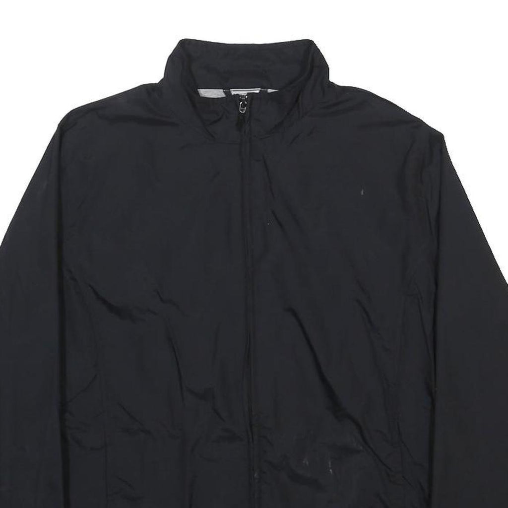 NIKE Womens Black Polyester Blend Zip Jacket UK 12 Sport Casual Lightweight