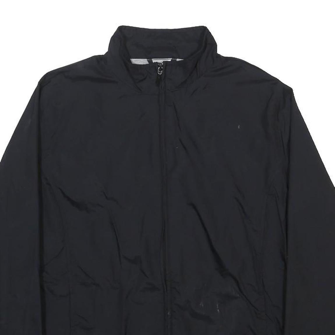 NIKE Womens Black Polyester Blend Zip Jacket UK 12 Sport Casual Lightweight
