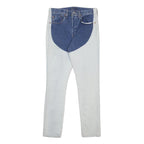 LEVI'S 501S Womens Jeans Blue & White Slim Skinny Denim Medium W27 L28 Unique