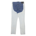 LEVI'S 501S Womens Jeans Blue & White Slim Skinny Denim Medium W27 L28 Unique