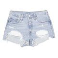 LEVI'S Womens Denim Blue Casual Cut-Off Shorts M W29 Distressed Style