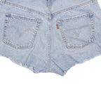 LEVI'S Womens Denim Blue Casual Cut-Off Shorts M W29 Distressed Style