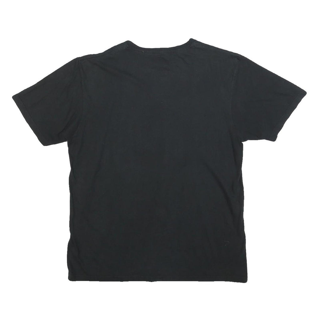 MAJESTIC Mens Black Oakland A's Graphic T-Shirt XL Short Sleeve Crew Neck Cotton