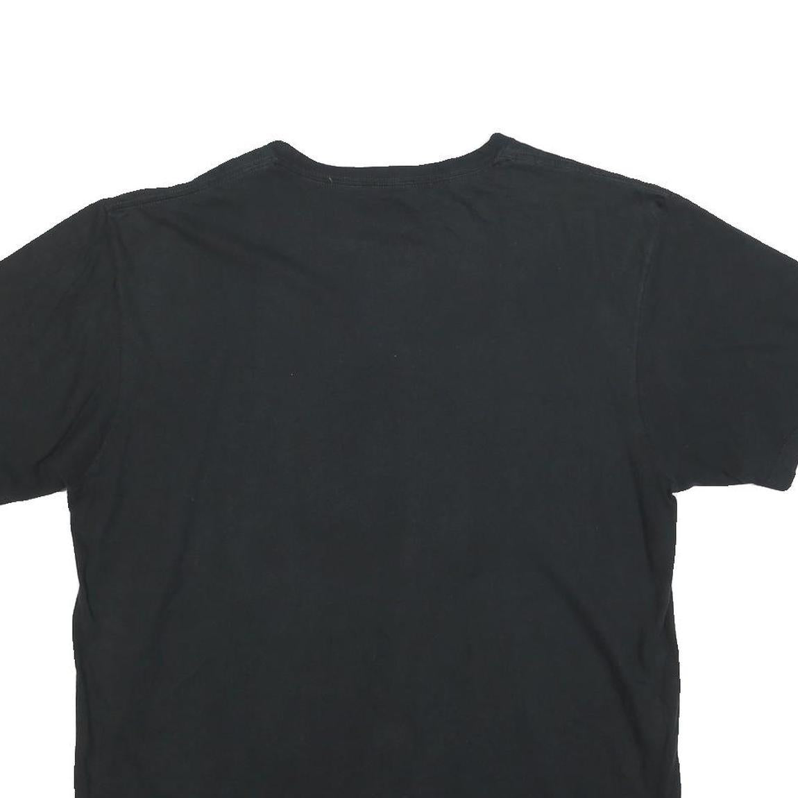 MAJESTIC Mens Black Oakland A's Graphic T-Shirt XL Short Sleeve Crew Neck Cotton