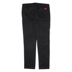 DICKIES Workwear Womens Trousers Black Slim Skinny W35 L31