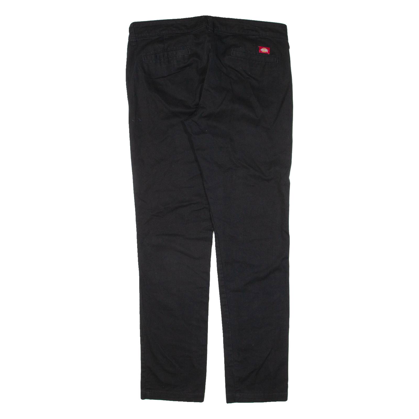 DICKIES Workwear Womens Trousers Black Slim Skinny W35 L31