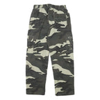 Mens Relaxed Cargo Cotton Blend Camouflage Print Trousers W26 L25 Utility