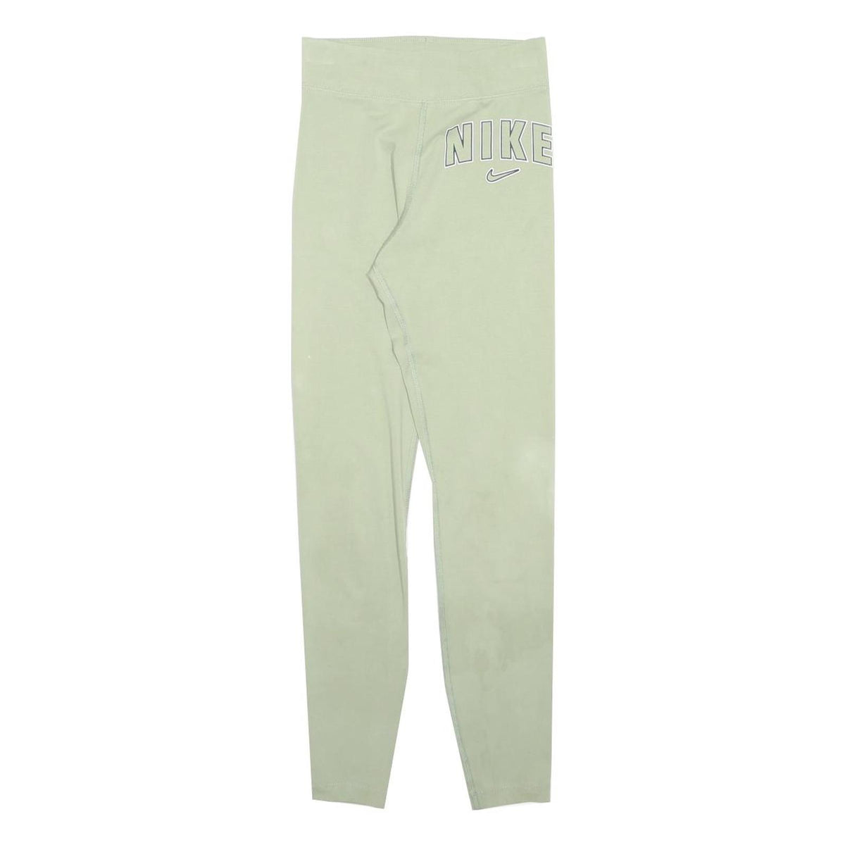 NIKE Womens Joggers Green XS W24 L28 Cotton Blend Slim Tapered Comfort