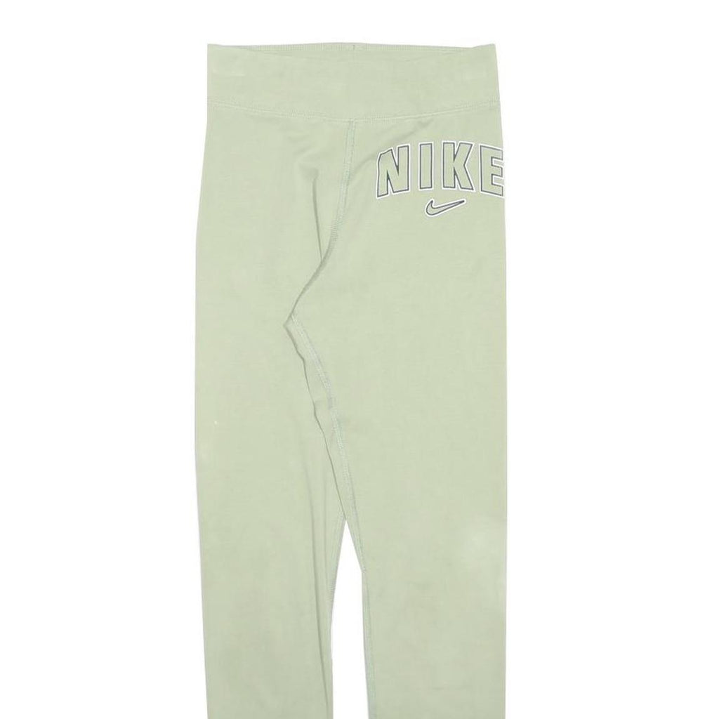 NIKE Womens Joggers Green XS W24 L28 Cotton Blend Slim Tapered Comfort