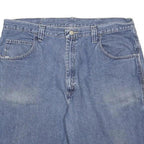 WRANGLER Mens Denim Blue Cotton Carpenter Shorts XL W38 Workwear Comfort