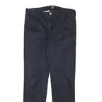 CARHARTT WIP Mens Blue & Navy Slim Straight Cotton Blend Trousers W31 L31 Casual