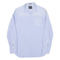 GUESS Slim Fit Mens Shirt Blue Spotted Long Sleeve L